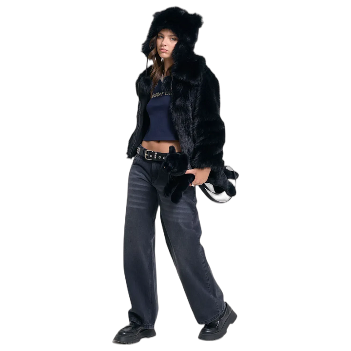 Jean 47 Street Baggy Low Black para Mujer