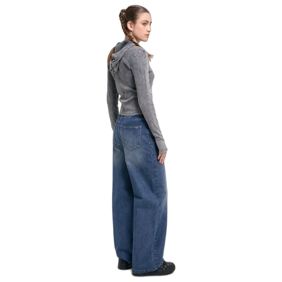 JEAN WIDE LEG BLUE