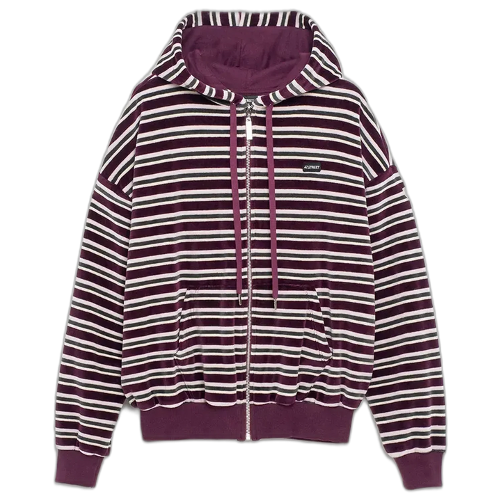 Campera 47 Street Plush Stripe Mujer