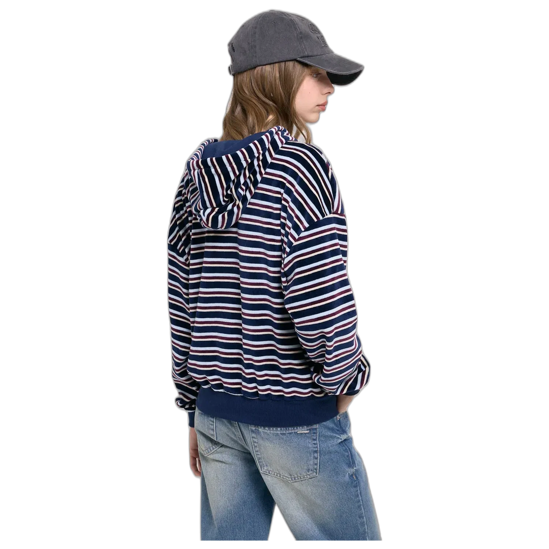 Campera 47 Street Plush Stripe Mujer