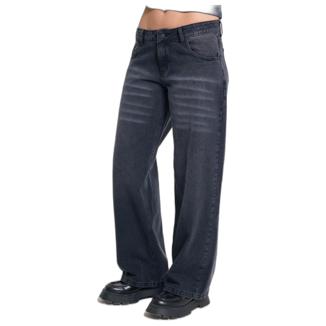 Jean 47 Street Baggy Low Black para Mujer