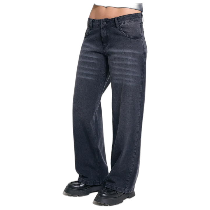 Jean 47 Street Baggy Low Black para Mujer
