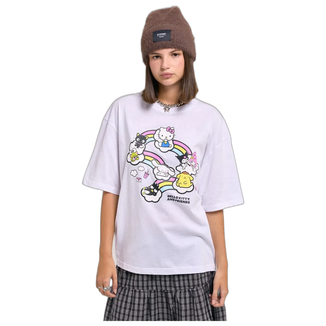 Remera 47 Street Kitty Rainbow para Mujer