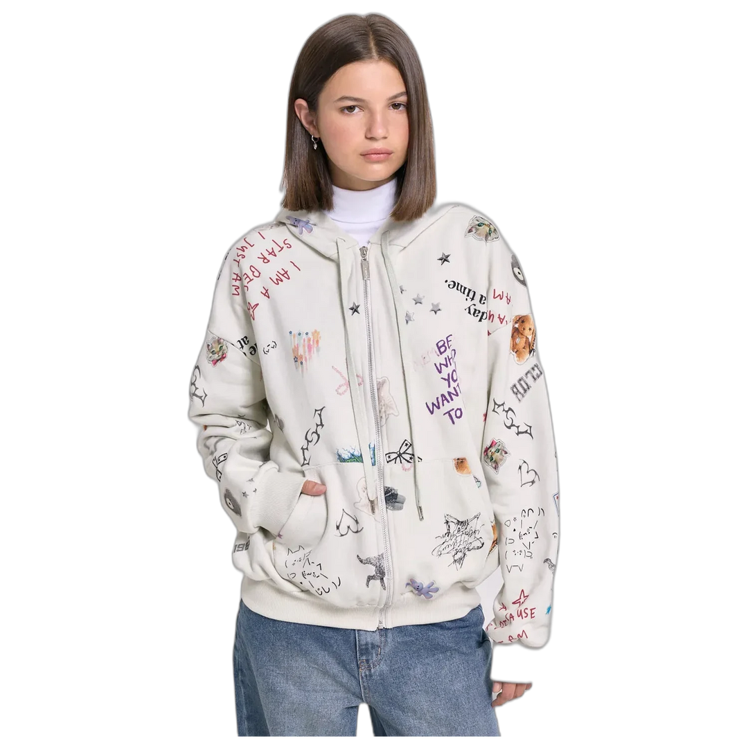 Campera 47 Street Artsy con Capucha para Mujer