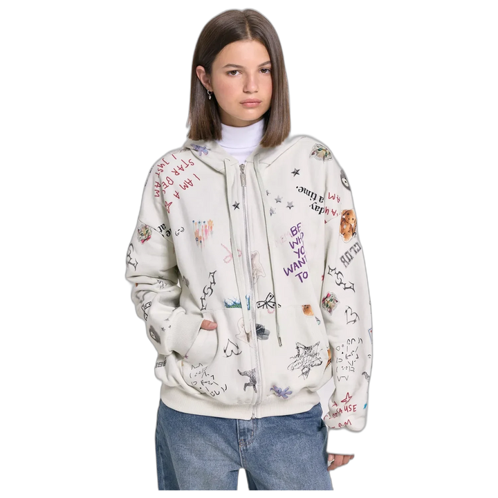 Campera 47 Street Artsy con Capucha para Mujer