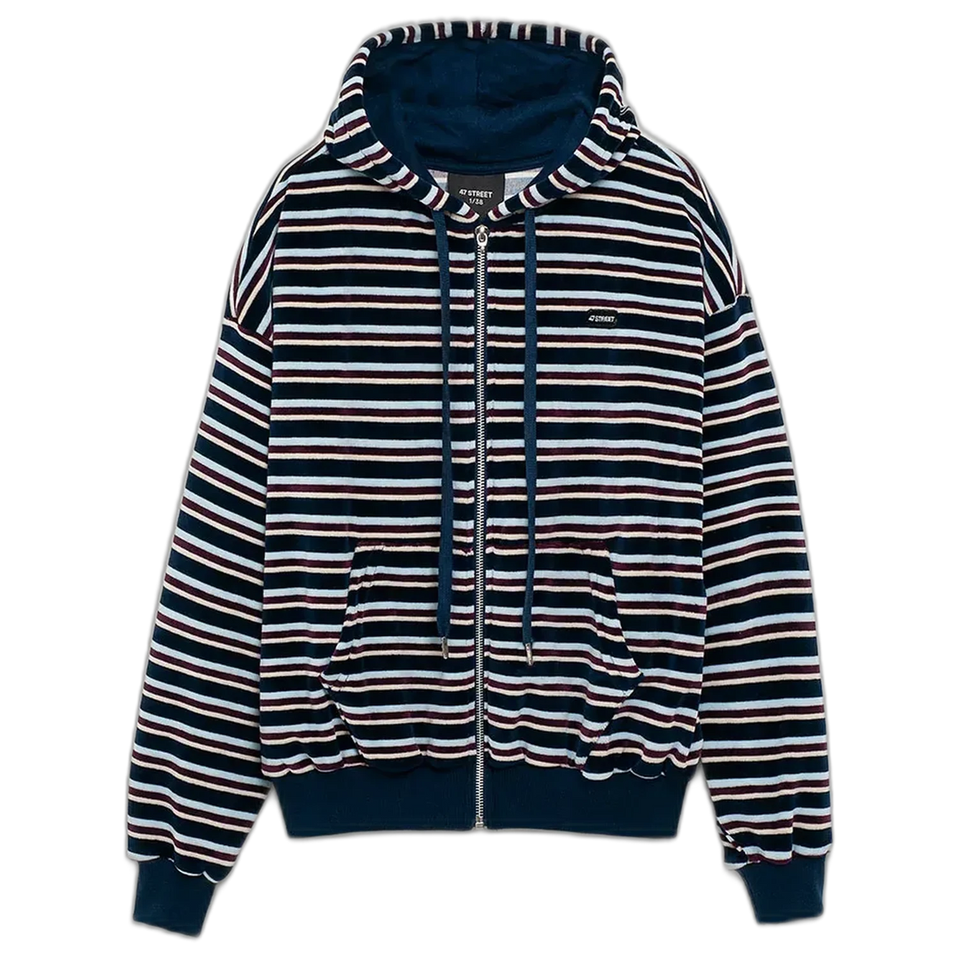 Campera 47 Street Plush Stripe Mujer