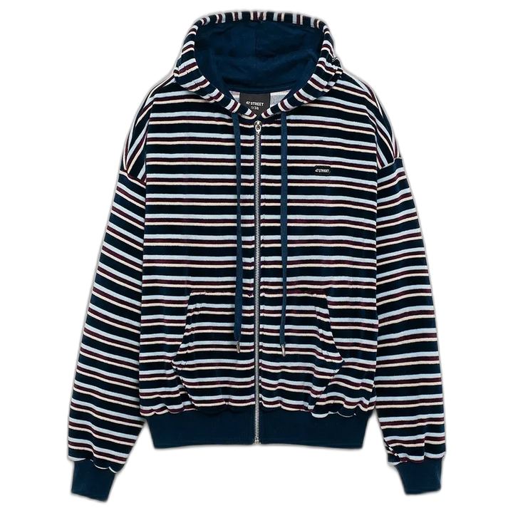 Campera 47 Street Plush Stripe Mujer