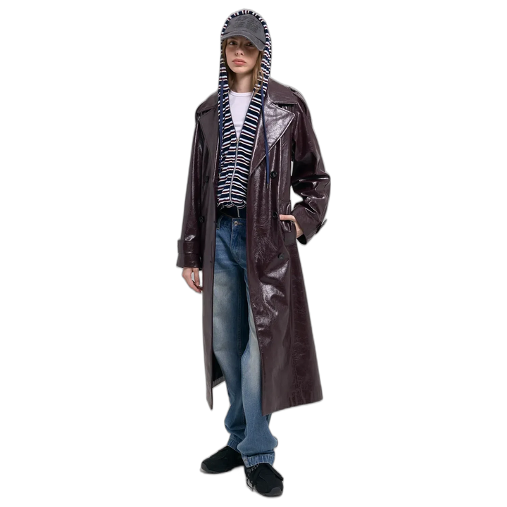 Campera 47 Street Plush Stripe Mujer