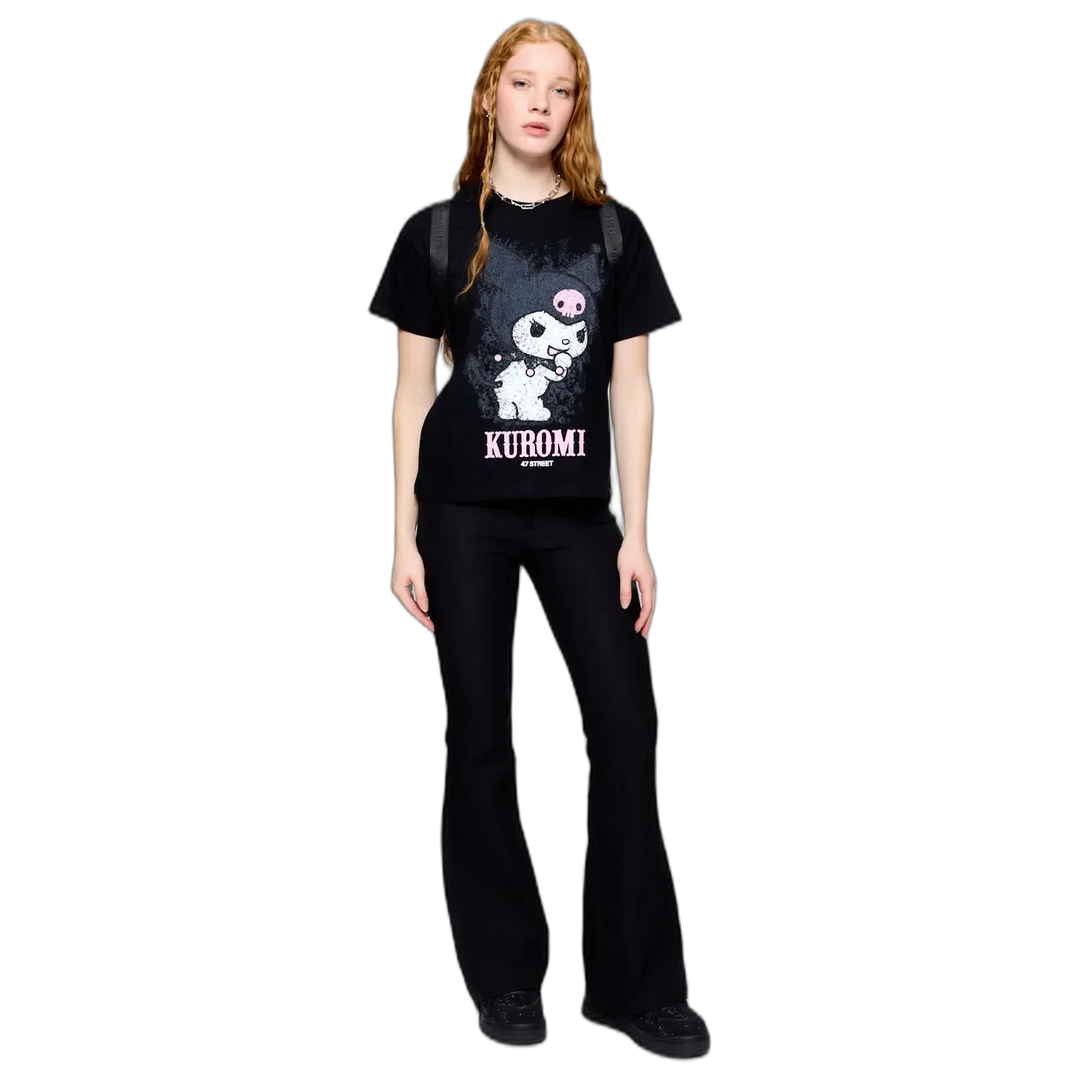 Remera 47 Street Kitty Kuromi Mujer