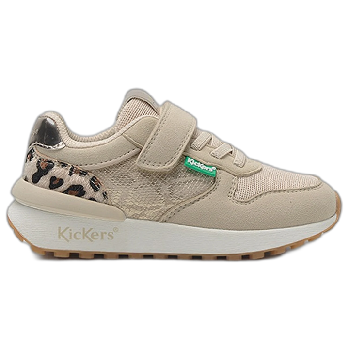 Zapatillas Kickers Rubi Microfibra Beige Kids