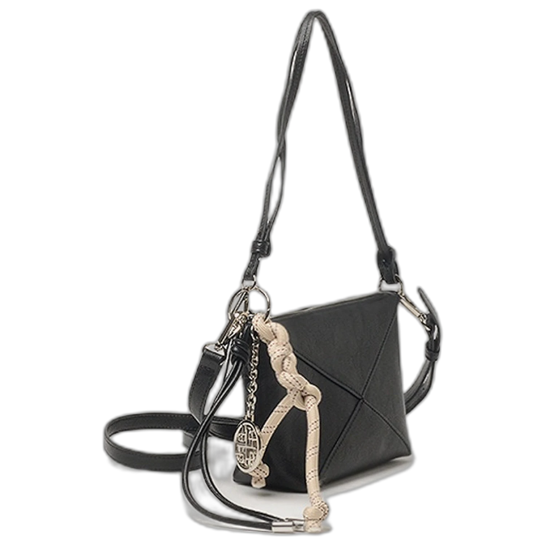 Bandolera Hush Puppies Salice Compacta Con Correas Desmontables Negra