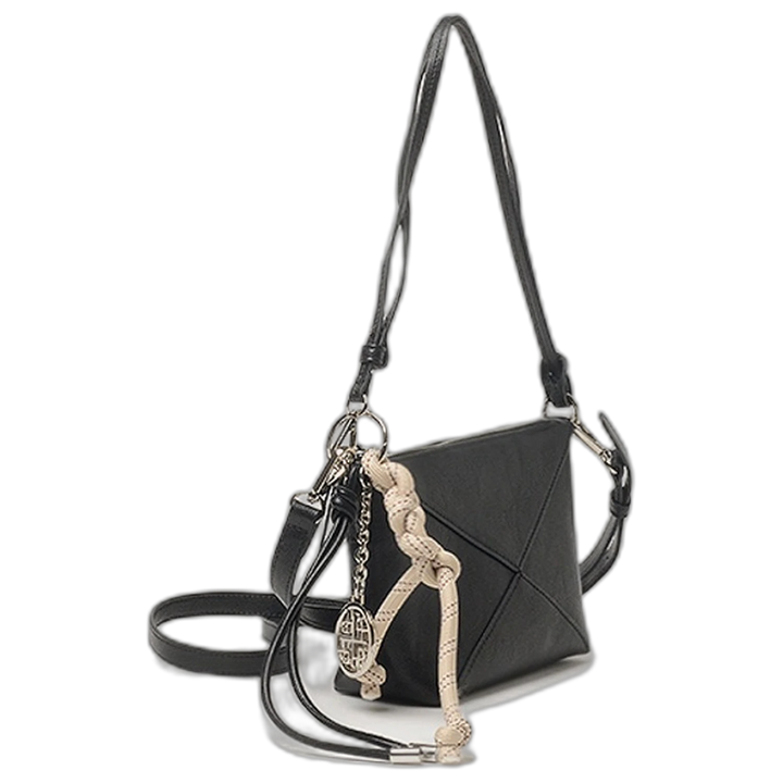 Bandolera Hush Puppies Salice Compacta Con Correas Desmontables Negra
