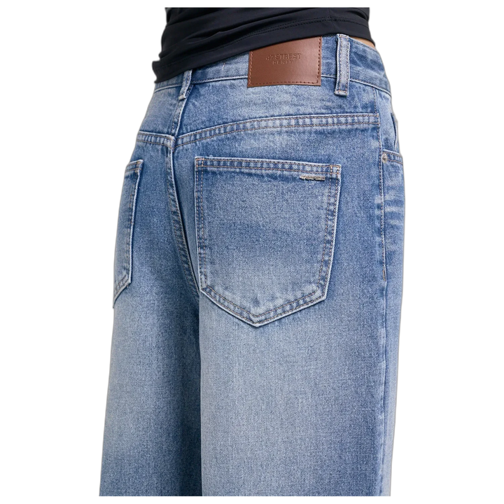 JEAN WIDE LEG BLEACH