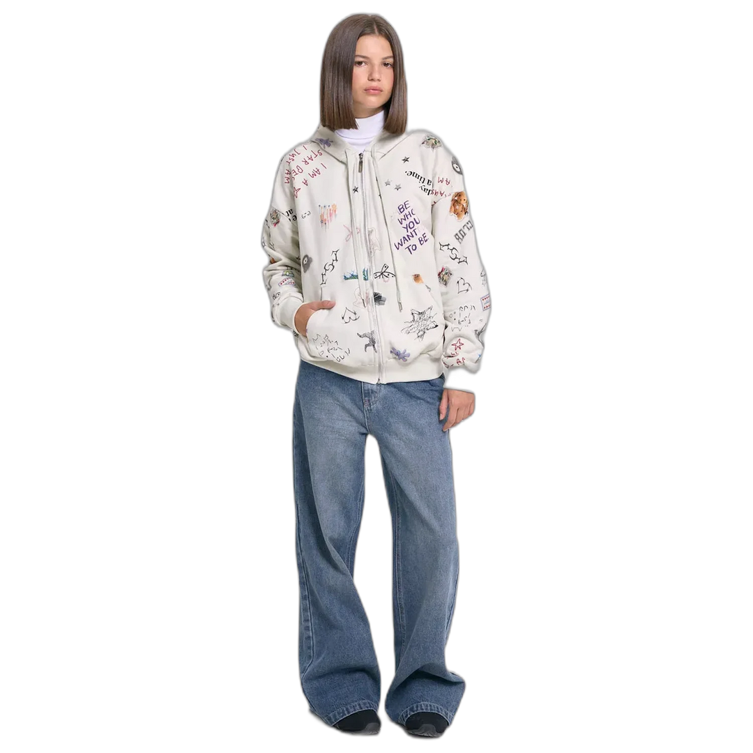 Campera 47 Street Artsy con Capucha para Mujer