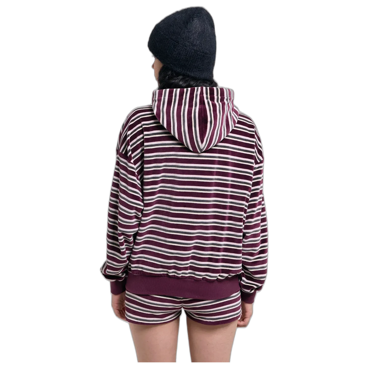 Campera 47 Street Plush Stripe Mujer