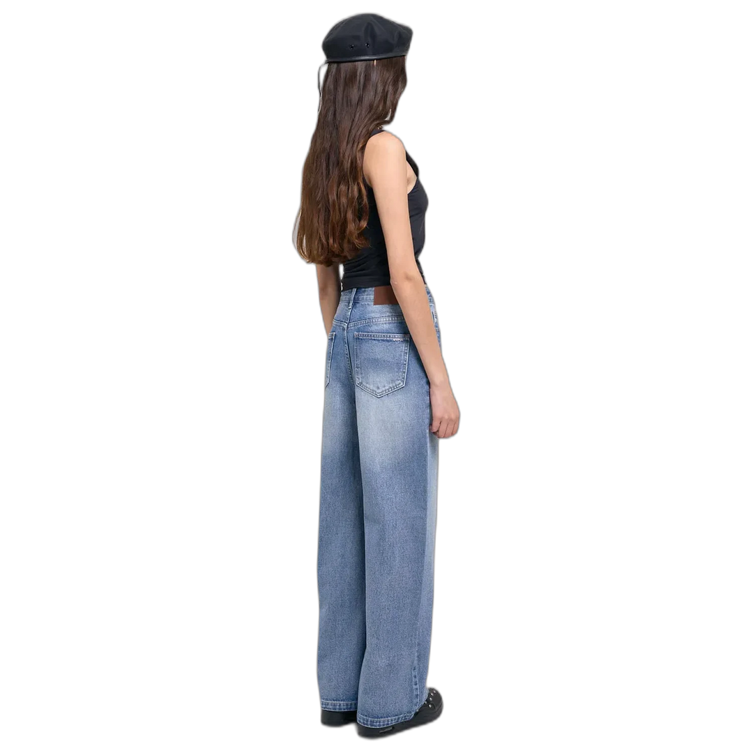 JEAN WIDE LEG BLEACH