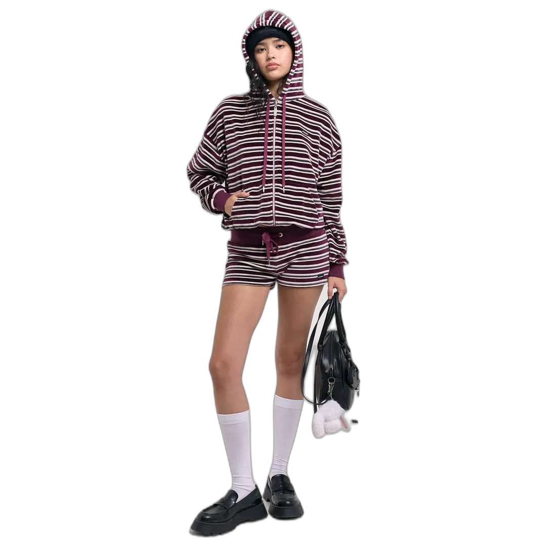 Campera 47 Street Plush Stripe Mujer