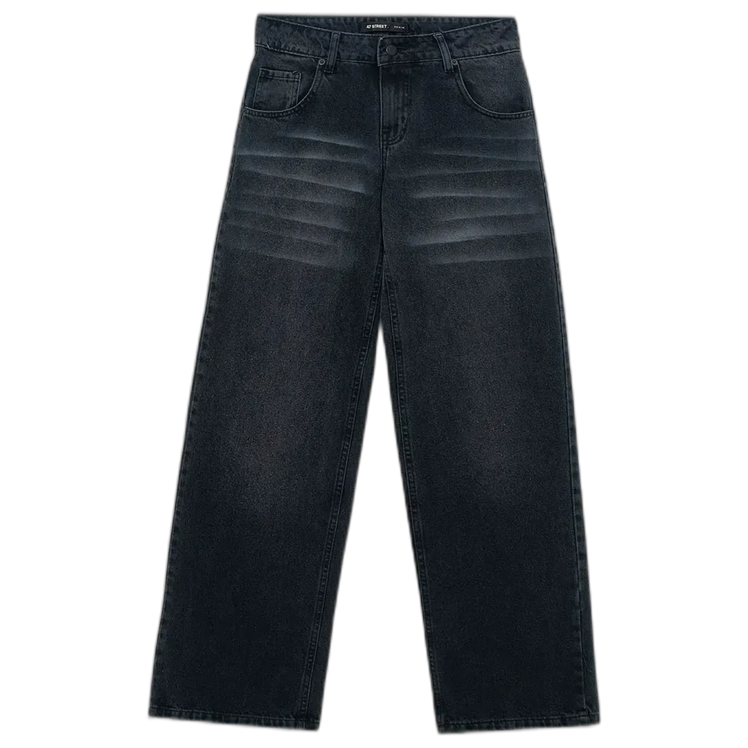 Jean 47 Street Baggy Low Black para Mujer