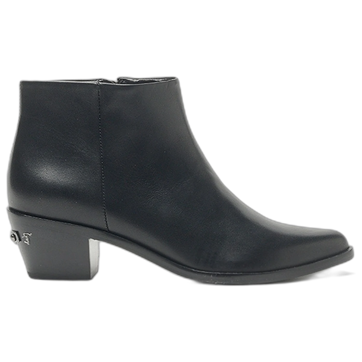 Bota Hush Puppies Sparta Cuero Caña Corta Negra