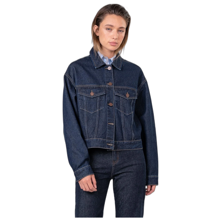 Campera Melocotón Boxy Estática Mujer Oversize