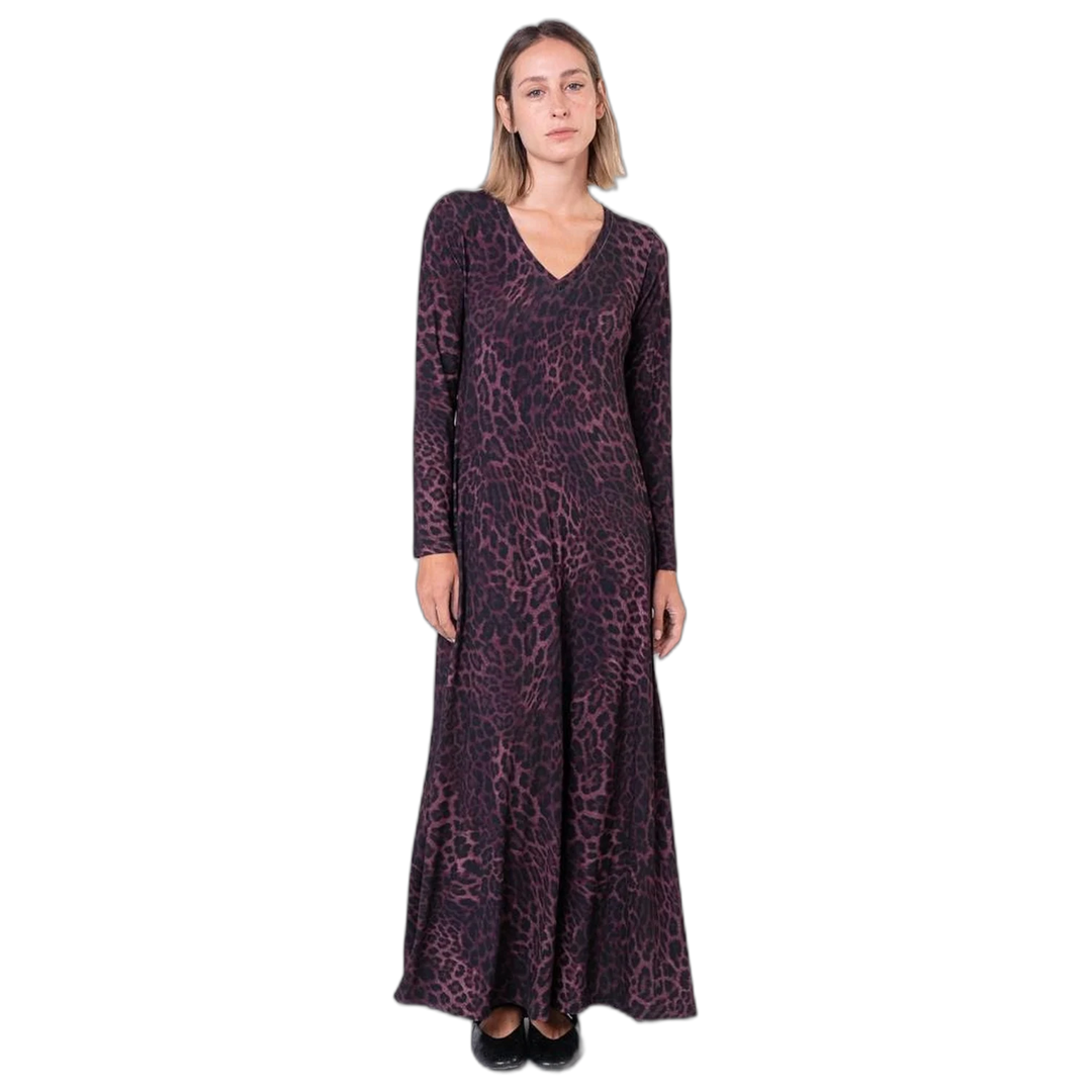 Vestido Wine Cheetah