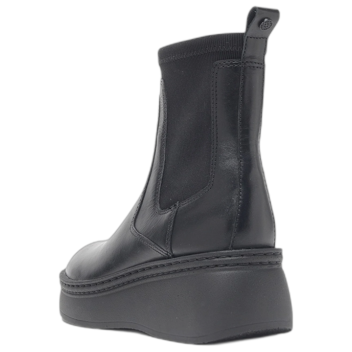 Bota Hush Puppies Chiara Cuero Negro Mujer