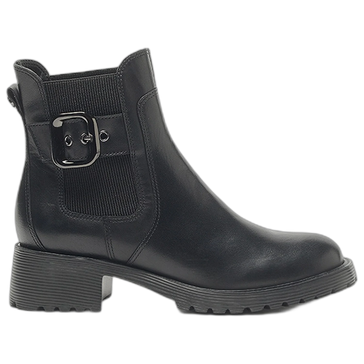 Bota Hush Puppies Rosmi Cuero Zero G Mujer Negra