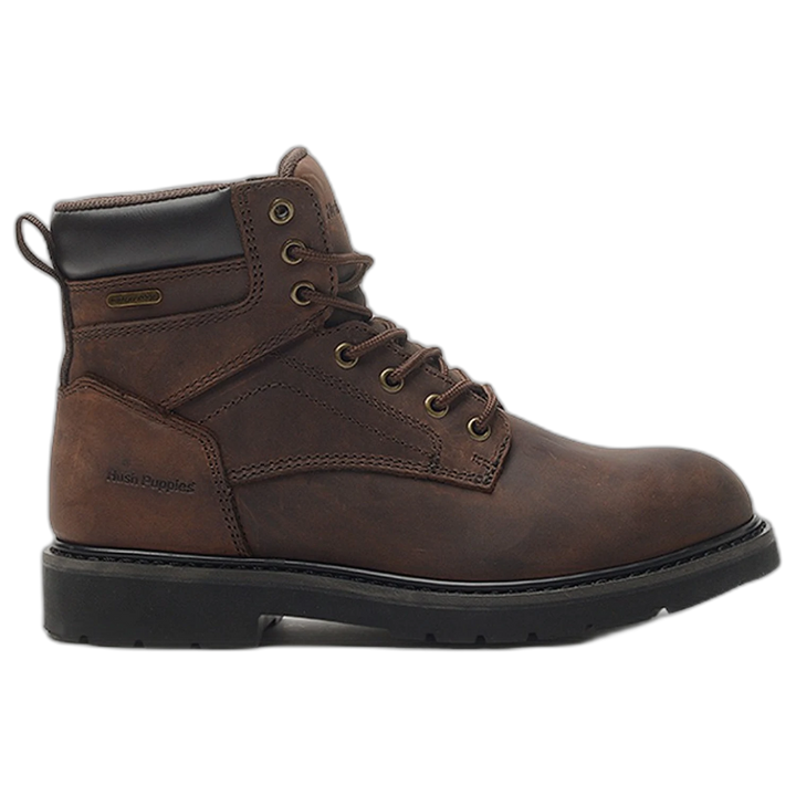 Borcego  Hush Puppies Jason Boot Cuero Waterproof Marron