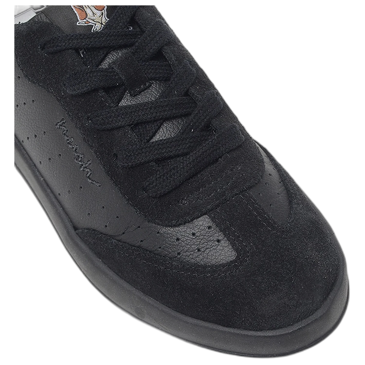 Zapatillas Hush Puppies Akira Cuero Descarne Negro Mujer