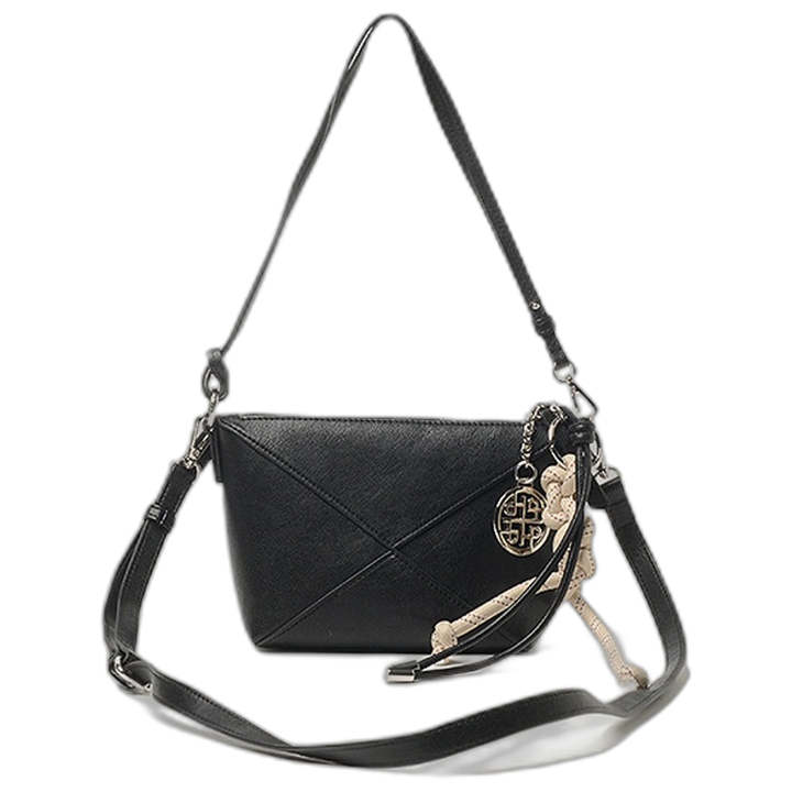 Bandolera Hush Puppies Salice Compacta Con Correas Desmontables Negra