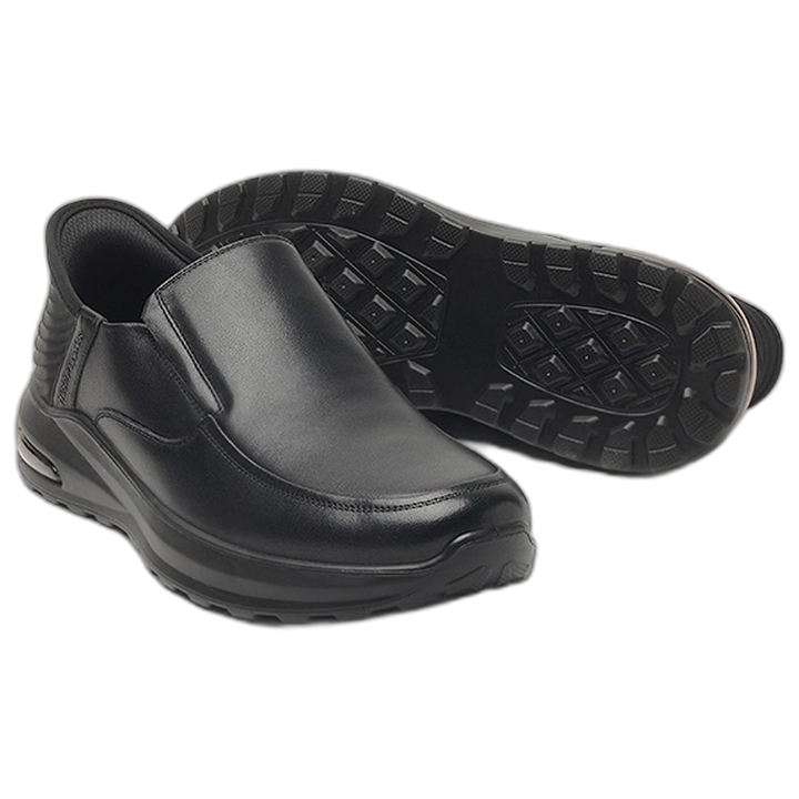 Zapato Hush Puppies Sutton 2.0 Cuero All Day Support Negro