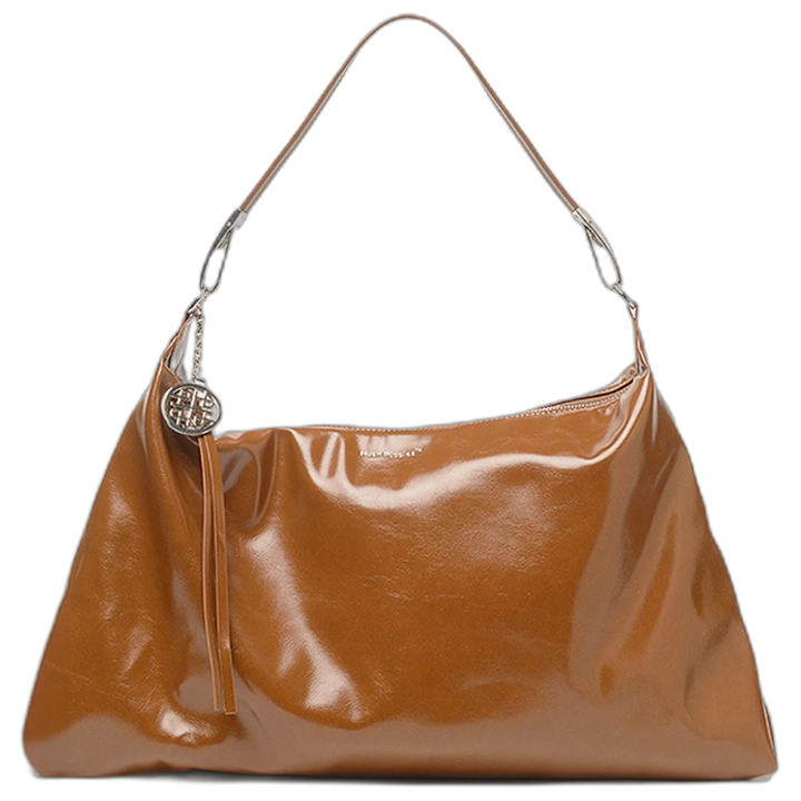 Cartera Hush Puppies Taggia Marrón Al Hombro Con Cierre