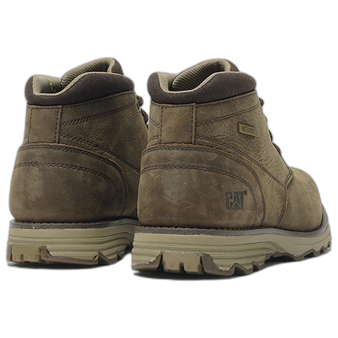 Borcego Caterpillar Elude WP Cuero Waterproof Hombre Marron