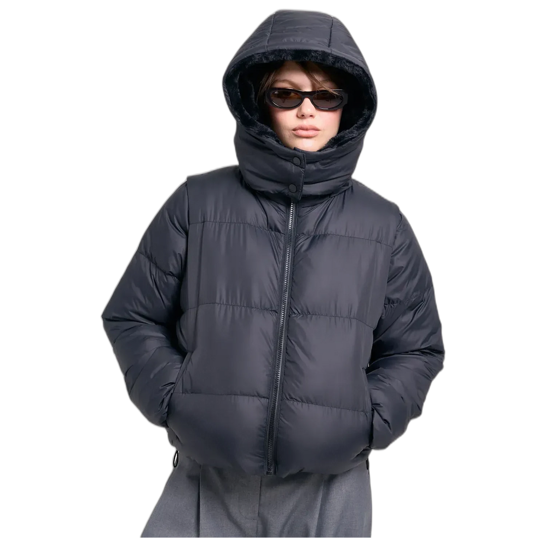 Campera Lock 47 Street Mujer Abrigada con Capucha