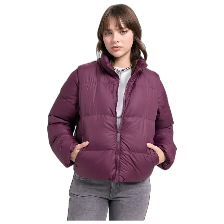 Campera Lock 47 Street Mujer Abrigada con Capucha