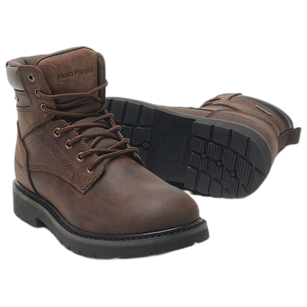 Borcego  Hush Puppies Jason Boot Cuero Waterproof Marron