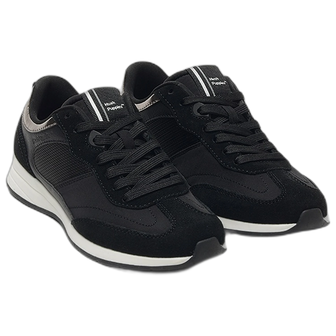 Zapatilla Hush Puppies Cairo Ortholite Antideslizante Negra