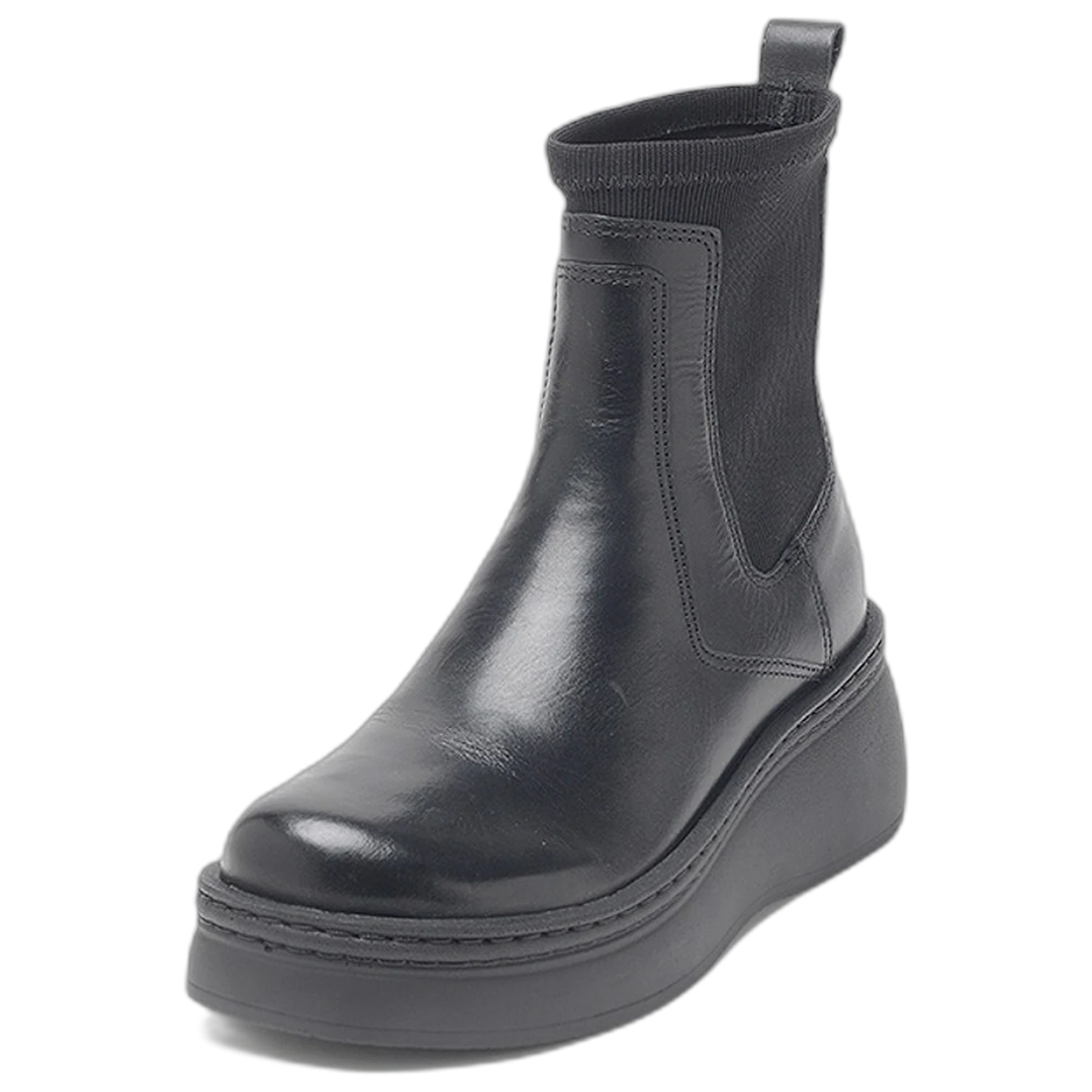 Bota Hush Puppies Chiara Cuero Negro Mujer