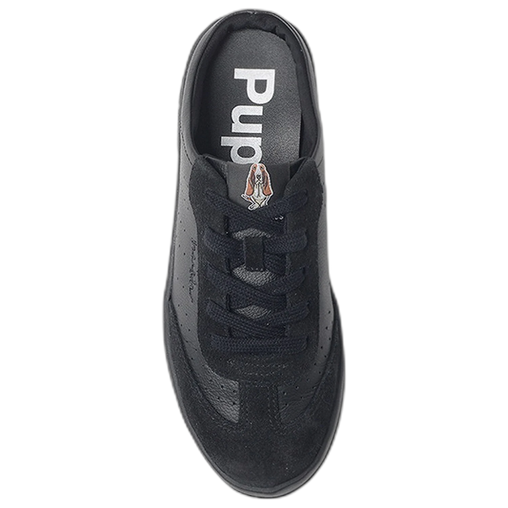 Zapatillas Hush Puppies Akira Cuero Descarne Negro Mujer