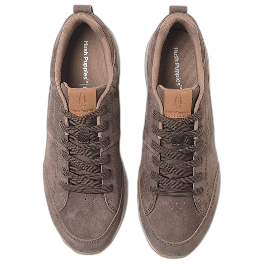 Zapatilla Hush Puppies Marko Cuero Suede Waterproof Marron
