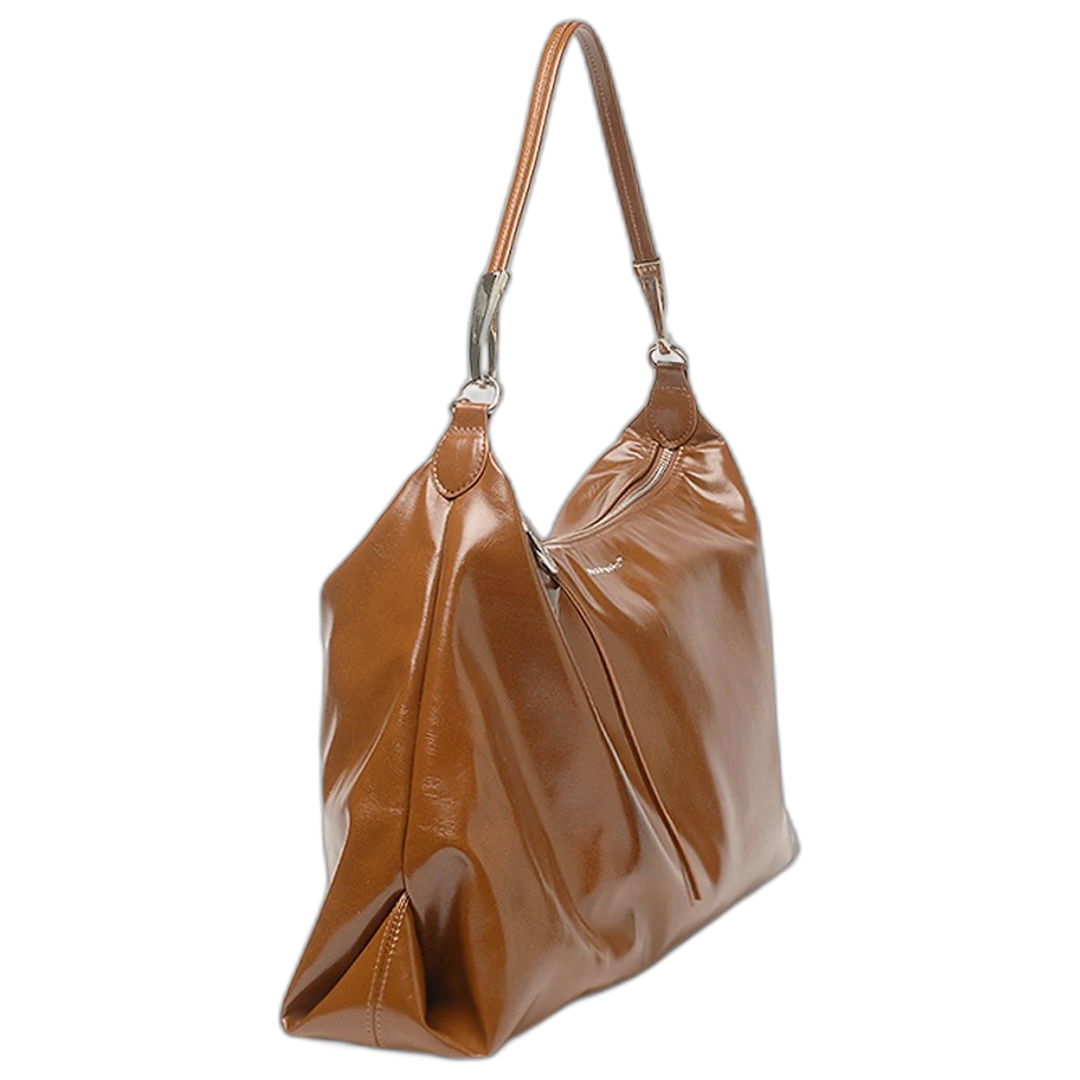 Cartera Hush Puppies Taggia Marrón Al Hombro Con Cierre