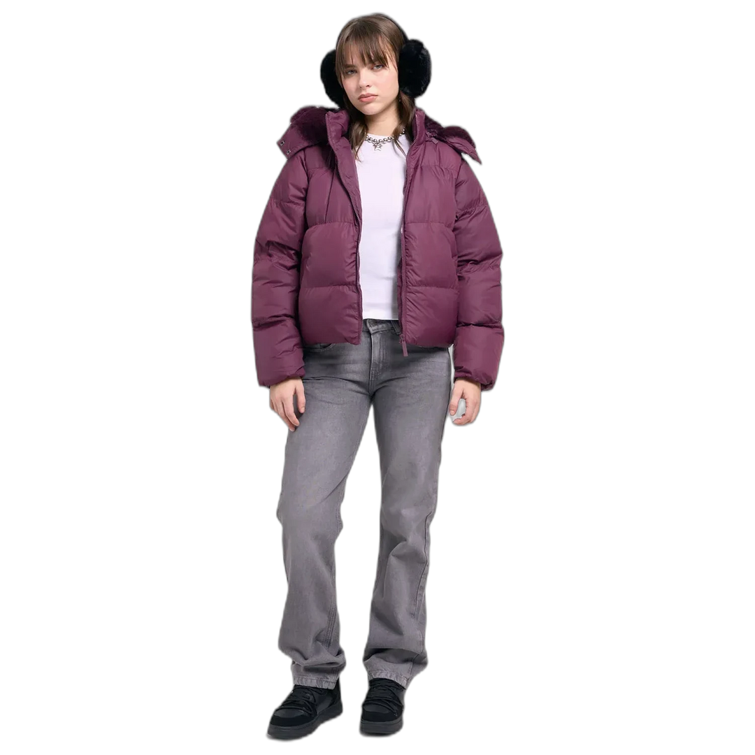 Campera Lock 47 Street Mujer Abrigada con Capucha