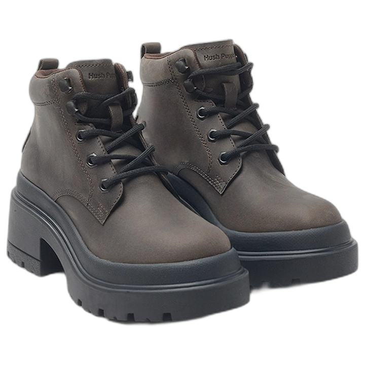 Borcego Hush Puppies Morris Negro Mujer