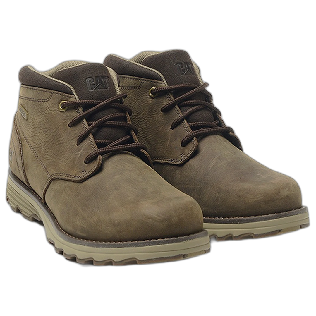 Borcego Caterpillar Elude WP Cuero Waterproof Hombre Marron