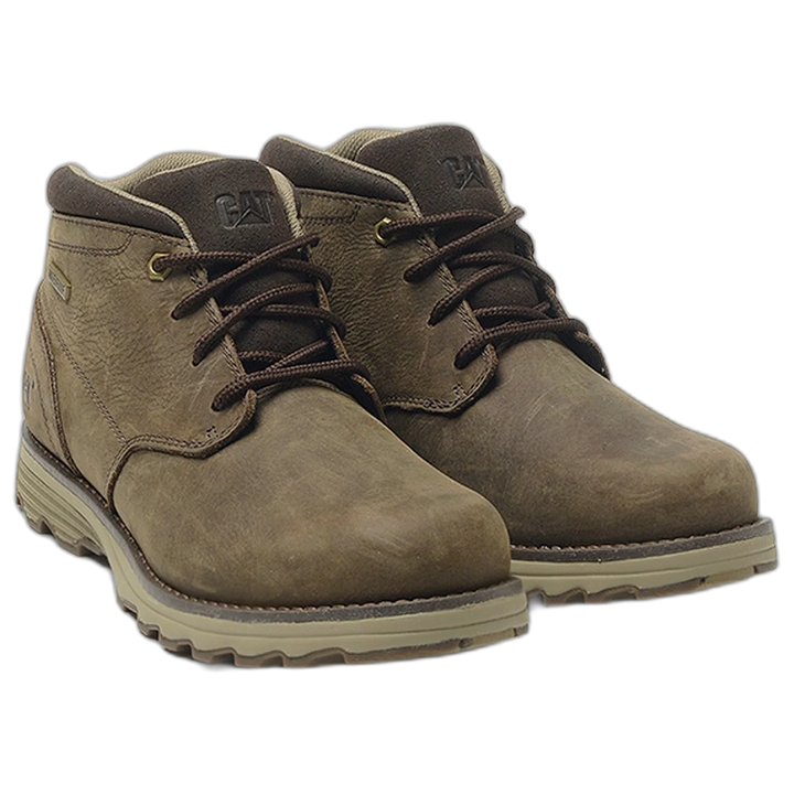 Borcego Caterpillar Elude WP Cuero Waterproof Hombre Marron