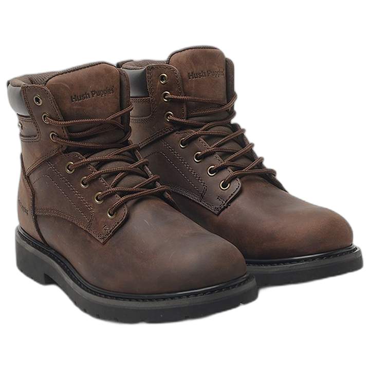 Borcego  Hush Puppies Jason Boot Cuero Waterproof Marron