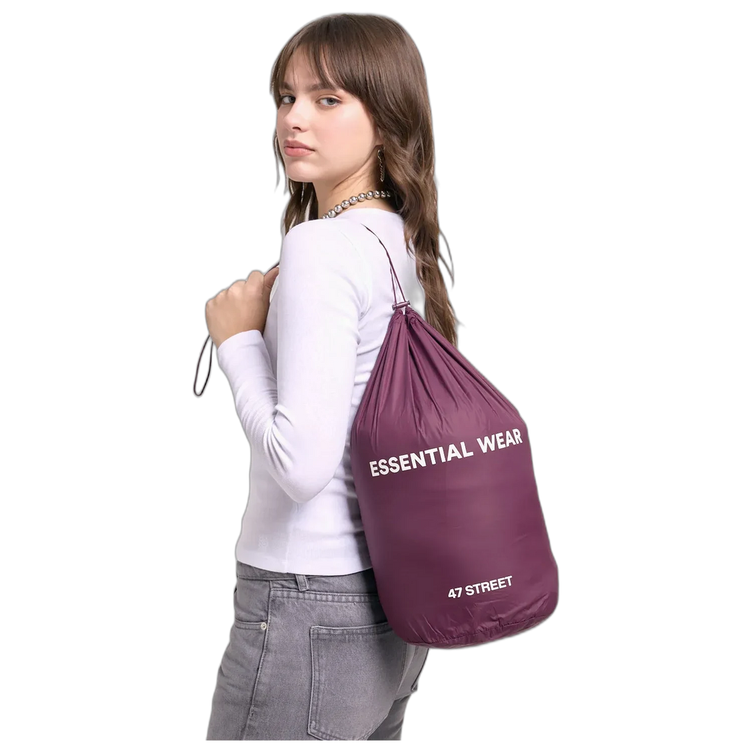 Campera Lock 47 Street Mujer Abrigada con Capucha