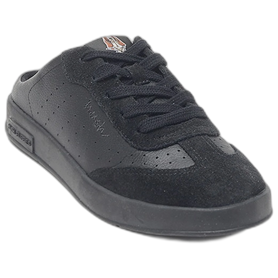 Zapatillas Hush Puppies Akira Cuero Descarne Negro Mujer