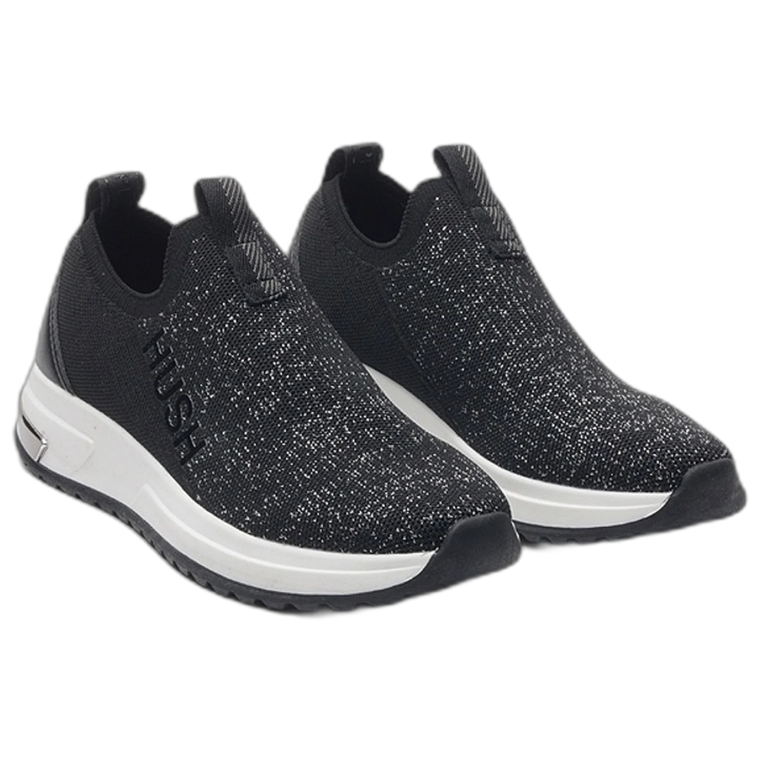 Zapatilla Hush Puppies Cien Slip On Ortholite Negra