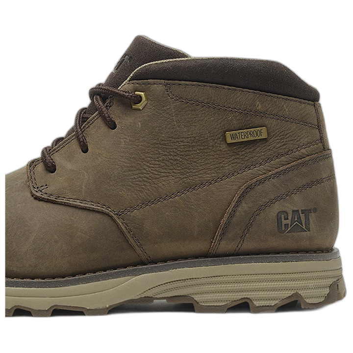 Borcego Caterpillar Elude WP Cuero Waterproof Hombre Marron